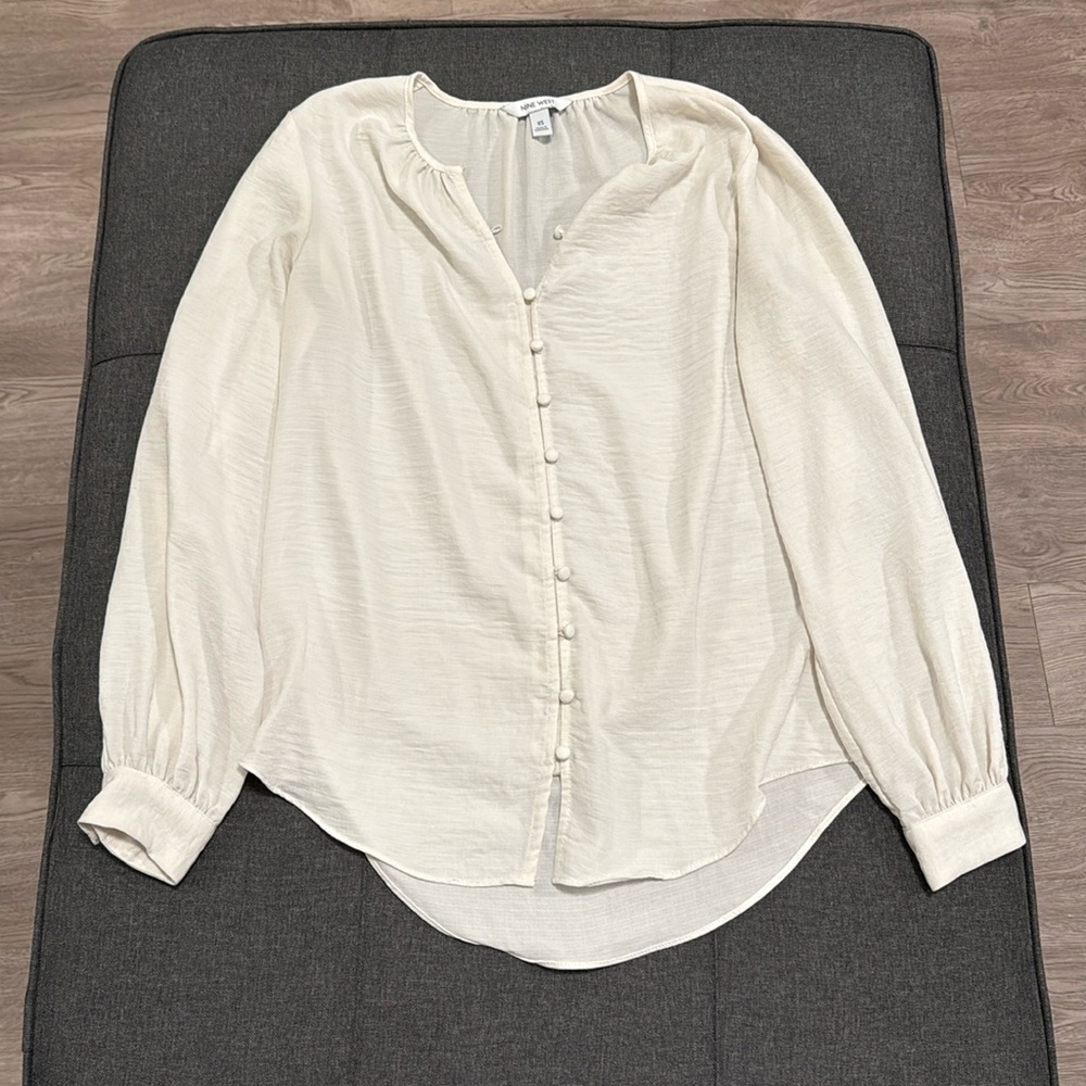 Nine West Off- White Blouse